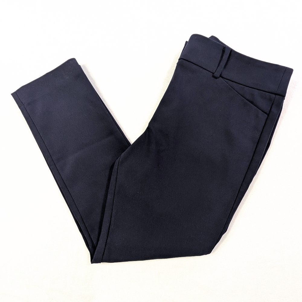 LOFT Marisa Skinny Pants in Navy Blue‎ - Size 8P Petite